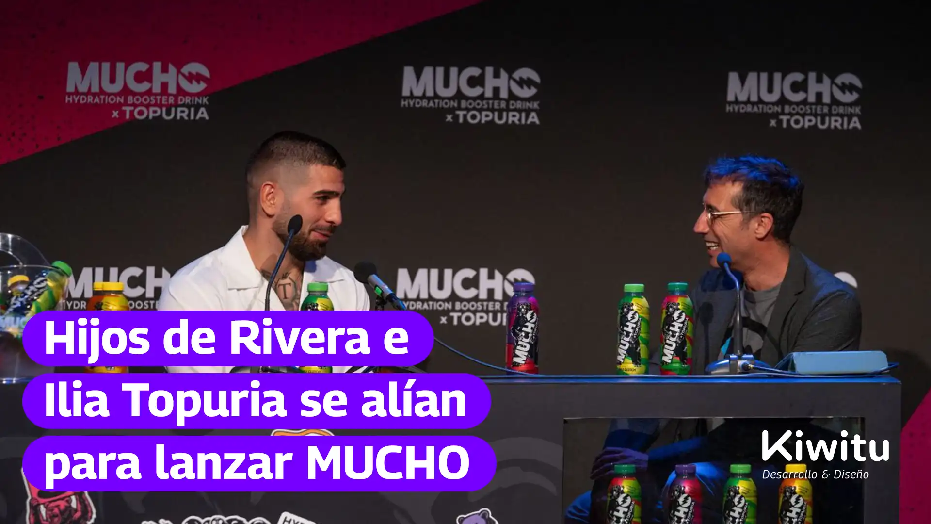 Hijos de Rivera e Ilia Topuria se alían para lanzar MUCHO Hijos de Rivera e Ilia Topuria se alían para lanzar MUCHO