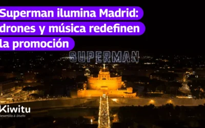 Superman ilumina Madrid: drones y música redefinen la promoción