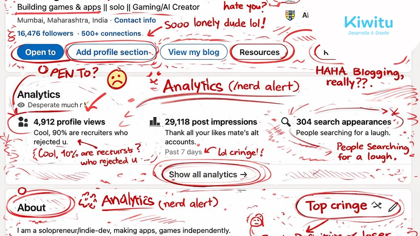 LinkedIn Roast- cuando la IA pone en evidencia el ego corporativo en redes profesionales LinkedIn Roast cuando la IA pone en evidencia el ego corporativo en redes profesionales